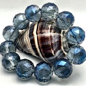 Blue Magic Topaz Beaded Stretch Bracelet